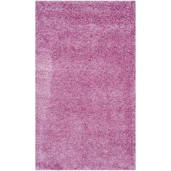 Safavieh Shag Power Loomed Small Rectangle Rug- Pink- 3 x 5 ft. SG151-3232-3 - main